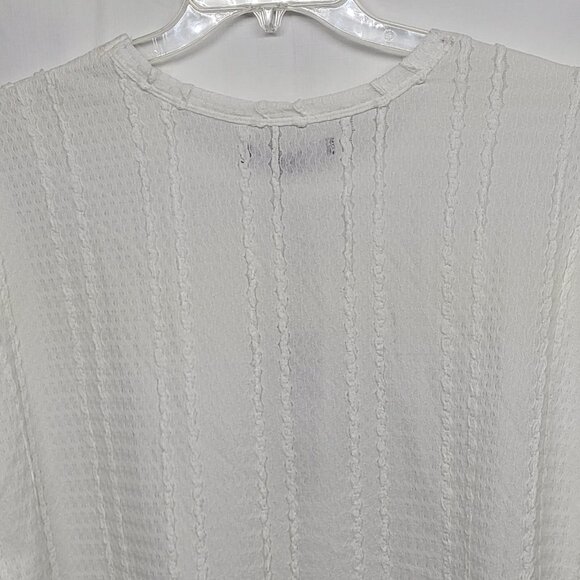 Nova Men T Shirt XXL Samuel Textured Boxy Short Sleeve White NWT - Picture 9 of 13